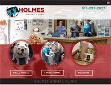 Tablet Screenshot of holmesanimalclinic.com